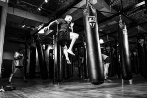 Kickboxing Bag training